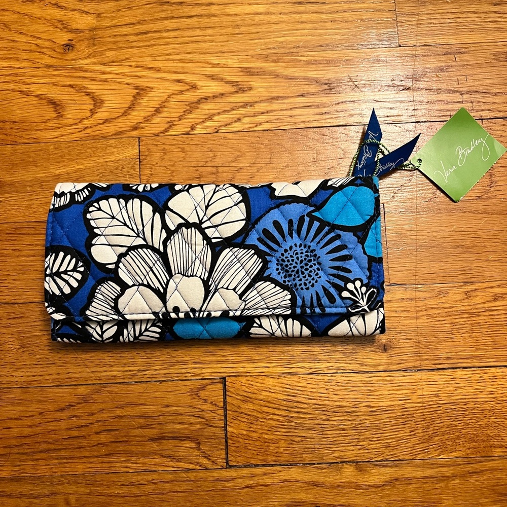 NWT - VERA BRADLEY - Trifold wallet - Blue Bayou